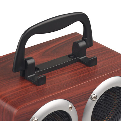

Portable Bluetooth 42 Speaker Wooden Player Stereo Surround Player Double Horn Built-in 1200mAh Battery with TF Card AUX Audio So