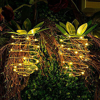 

Gobestart Outdoor Solar String Fairy Firefly Lights Pineapple Style Decor Home Patio Yard