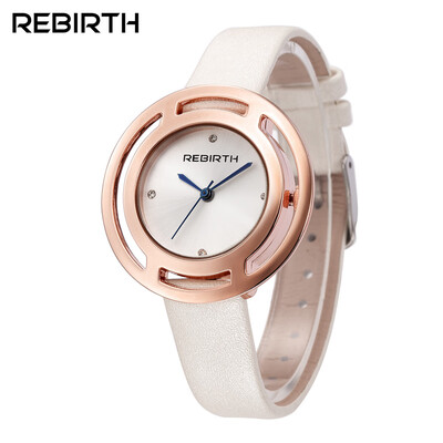 

REBIRTH Libofu fashion Korean version of the double circle simple casual female form student girl ladies belt watch female