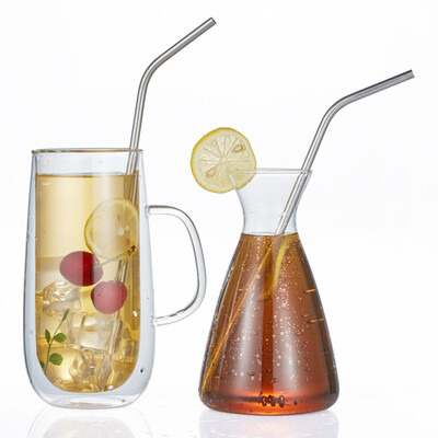 

Siaonvr 11Pcs Long Stainless Steel Metal Drinking Straws With Cleaning Brushes Set