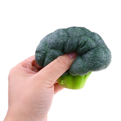 

Siaonvr Broccoli Stress Reliever Scented Super Slow Rising Squeeze Toy Keychain 11cm
