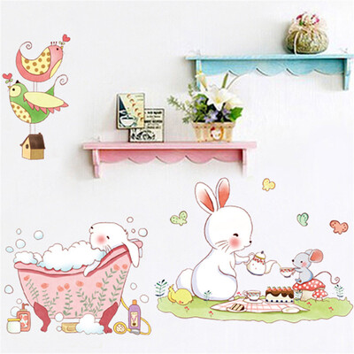 

〖Follure〗DIY Cartoon Animal Removable Wall Decal Family Home Sticker Mural Art Home Decor
