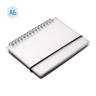 

A6 Coil Notebook Spiral Notebooks with Elastic Band 5mm Square Grid Pages Diary Journal Memo Office&School Supplies