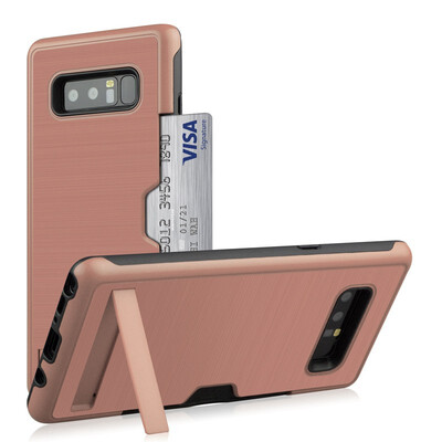 

Hybrid Bumper Case Samsung Galaxy Note 8 Card Holder Stand Cover Samsung Note 8 Note8 SM-N950F SM-N950FDS SM-N950FD Armor Case