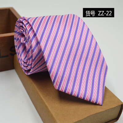 

New spot tie business dress mens tie polyester yarn arrow type 8CM business tie wholesale