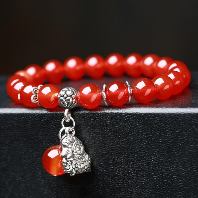 

Zodiac bracelet red female models wild fashion bracelets