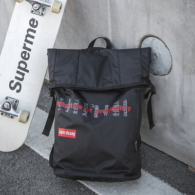 

Schoolbag male double shoulder bag large capacity rain proof light Japanese Yujugang style backpack middle school students schoolb