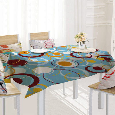 

Toponeto Creative Table Cloth Linen Tablecloth For Kitchen Decorative Dining Table Cover