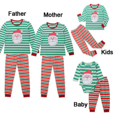 

Christmas Family Matching Pajamas Set Adult Women Kids Sleepwear Nightwear Gifts