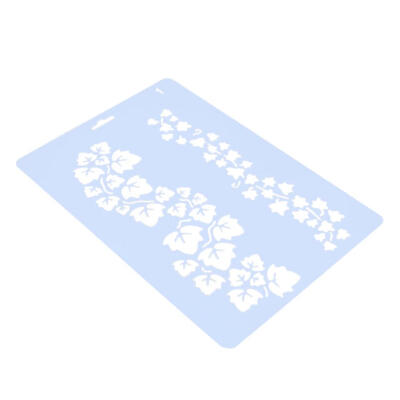 

Grape Vine Lace Ruler Template DIY Photo Album Hollow Stencils Drawing Tool