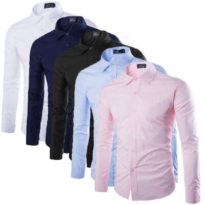 

Fashion Men&39s Luxury Long Sleeve Shirt Casual Slim Fit Stylish Dress Shirts Tops