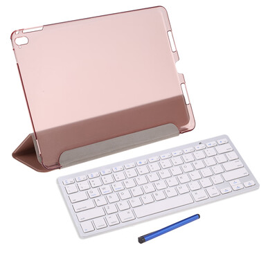 

Wireless Bluetooth Keyboard Folding Foldable Magnetic PU Leather Case Cover Stand Holder Stylus Pen Protective Film for iPad Pro 9