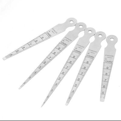 

Greensen Stainless Steel Welding Taper Gauge Rulers Measurement Range 1-10mm