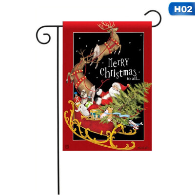 

Christmas Garden Flag Polyester Winter Flag Decor For Home Outdoor Yard