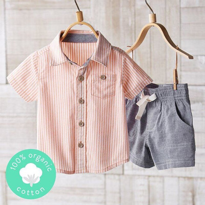 

Toddler Kids Baby Boy Clothes Outfits Sets Short Sleeve T-Shirt Casual Pants p T-Shirt Short Pants Pure Cotton Clothes Outfits