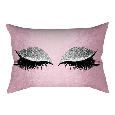 

〖Follure〗Eyelash Out Soft Velvet Cushion Cover 30x50cm Marble Pillow Cases