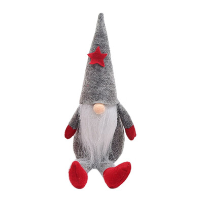 

Handmade Christmas Faceless Doll Stuffed Toy Santa Doll Nordic Christmas Decoration Festive Party Supplies For Children