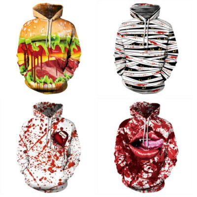 

Halloween Men Women 3D Characters Hoodie Sweatshirt Sweater Zipper Jacket Coat