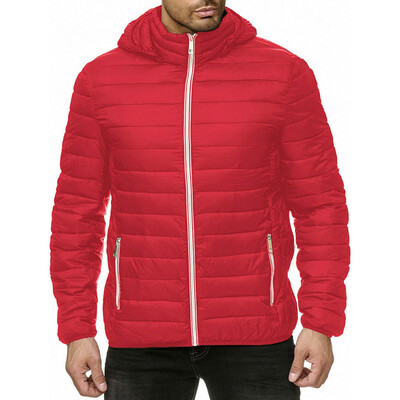 

Toponeto Mens Winter Zipper Hoodie Warm Down Jacket Packable Light Top Quality Coat