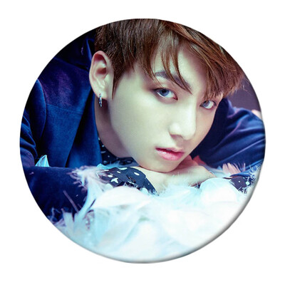 

KPOP BTS Fans Love Yourself Round Badge Brooch Fashion Pin Jewelry JUNGKOOK
