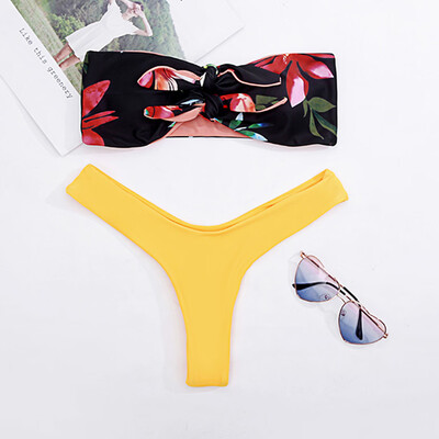 

Roseonmyhand Women Beach Print Bikini Swimsuit Bathing Suit Beach Swimwear