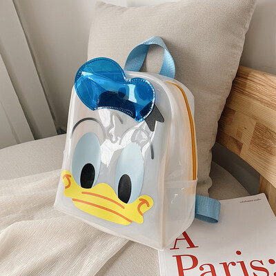 

Summer transparent cute children jelly bag female bag 2019 new student bag fashion cartoon backpack