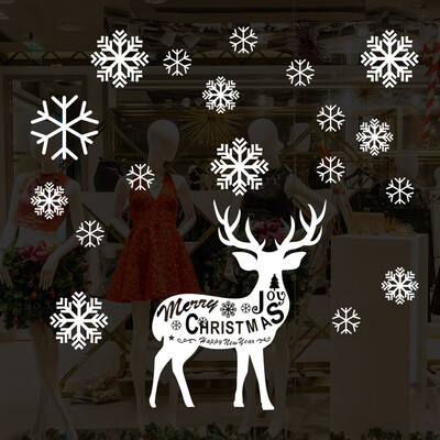 

〖Follure〗Merry Christmas Cute Elk Removable Wall Sticker Home Decoration