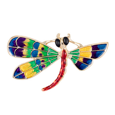 

New Personality Dragonfly Brooch Colorful Insect Brooch Fashion Accessories