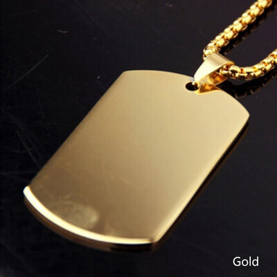 

Stainless Steel Gold License \ Dog Blank Light Board Personalized Custom Laser Engraving Plate