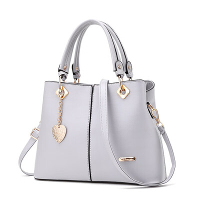 

2019 new European&American big bag new ladies bag big bag PU leather simple shoulder bag handbag