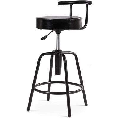 

Adjustable Swivel Vintage Bar Stool PU Leather Bistro Pub