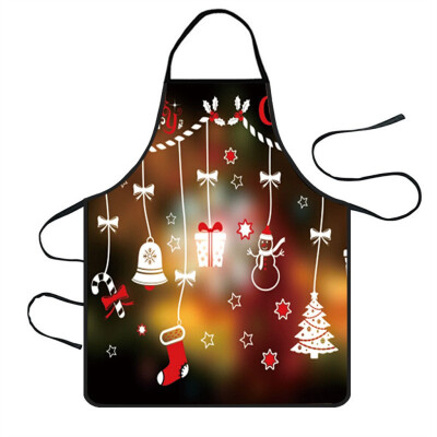 

Siaonvr Christmas Decoration Waterproof Apron Kitchen Aprons Dinner Party Apron