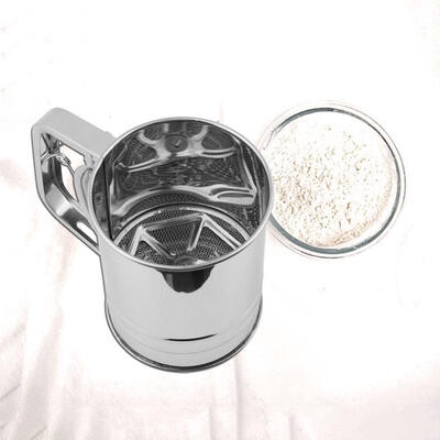 

Greensen Flour StrainerStainless Steel Manual Flour Sifter Sieve Flour Strainer Kitchen Cooking Baking ToolFlour Sifter