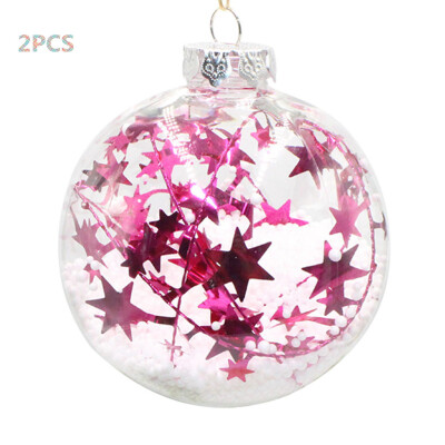 

Tailored 2PCS Christmas Tree Pendant Hanging Home Ornament Christmas Decoration Ball