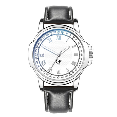 

Gobestart Hot Man Leather Watch Whatever Late Anyway Letter Watches New Pointer glow