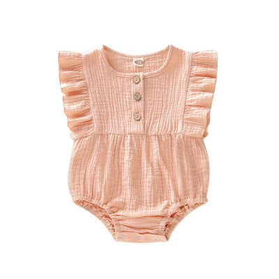 

Summer Baby Newborn Girls Cute Jumpsuit Flare Sleeve Romper Infant Casual Bodysuit Outfits