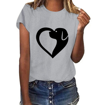

Starmoon Women Girls Plus Size Print Shirt Short Sleeve T Shirt Blouse Tops