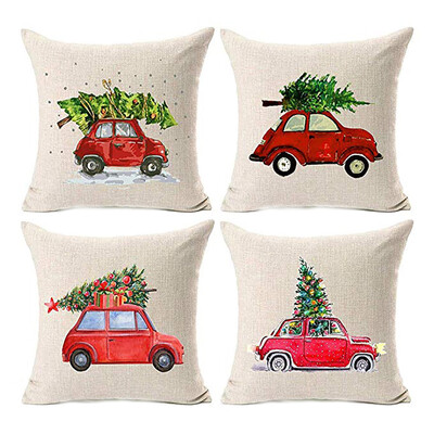

Tailored 4Pcs Home Decor Cushion Cover Graffi Style Throw Pillowcase Pillow Covers