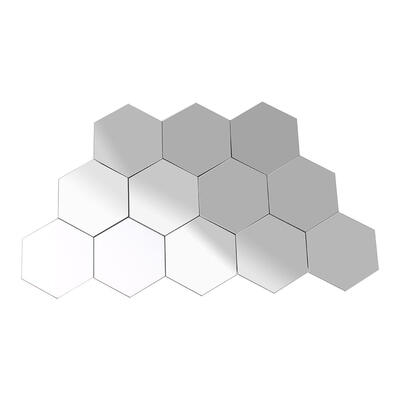

12pcs Modern 3D Mirror Geometric Acrylic Wall Sticker DIY Art Decor New