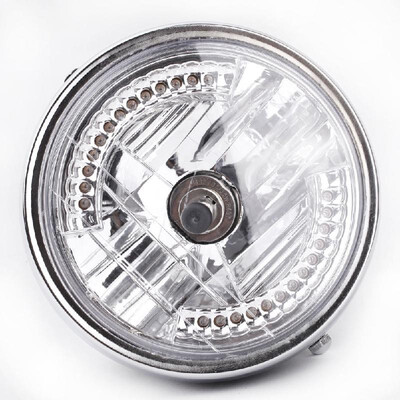 

8" Halo Motorcycle Headlight LED Turn Signal with H4 Bulb for Harley
