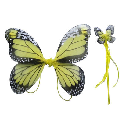 

2 PCS Monarch Butterfly Wing Headband Sparklers Glitter Cosplay Costume Fairy Costume Halloween Children Girl