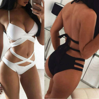 

Womens Ladies Bikini Bandage Swimsuit Swimwear Bathing Push-up Padded Beachwear