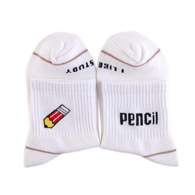 

Women Cartoon Print Cotton Lovely Banana Dinosaur Rocket Milk Pattern Tube Socks