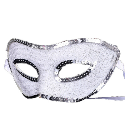 

Fashion Men Sequins Face Eye Mask Halloween Masquerade Costume Party Supply