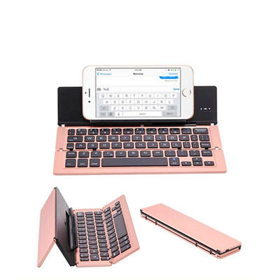 

Mini Foldable Wireless Bluetooth Keyboard 58 Keys Ultra-thin Phones Tablet Keyboards For IOS Android Windows