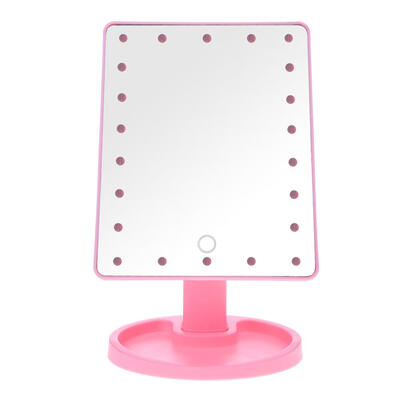 

Touch Screen Makeup Mirror LED Lights Beauty Adjustable Cosmetic Mirror