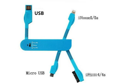 

Fashion knife mini micro cable convenience computer accessories connectors charging line hide data cable for ipad notebook phone