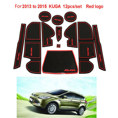 

12pcs Replacement for Ford Kuga Car-Covers Door Groove Mat Anti-Slip Sticker Gate Slot Pad Cover