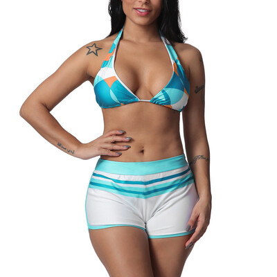 

Roseonmyhand Women Patchwork Print Leopard Bikini Set Swimsuits Swimwear BeachSuit