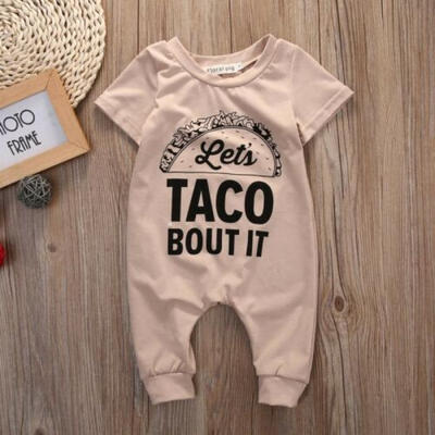 

UK Newborn Kids Baby Boy Short Sleeve Romper Jumpsuit Clothes Outfits 0-18M